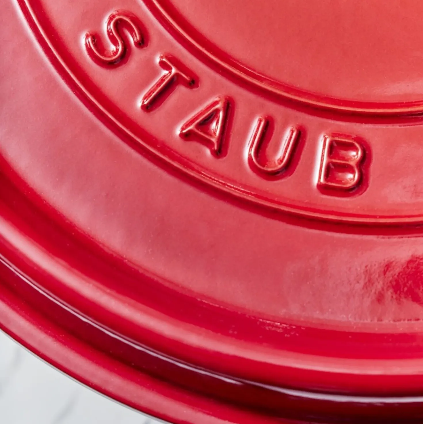 Cocotte 28 cm, rund, Kirsch-Rot, Gusseisen