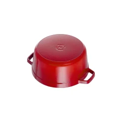 Cocotte 18 cm, rund, Kirsch-Rot, Gusseisen