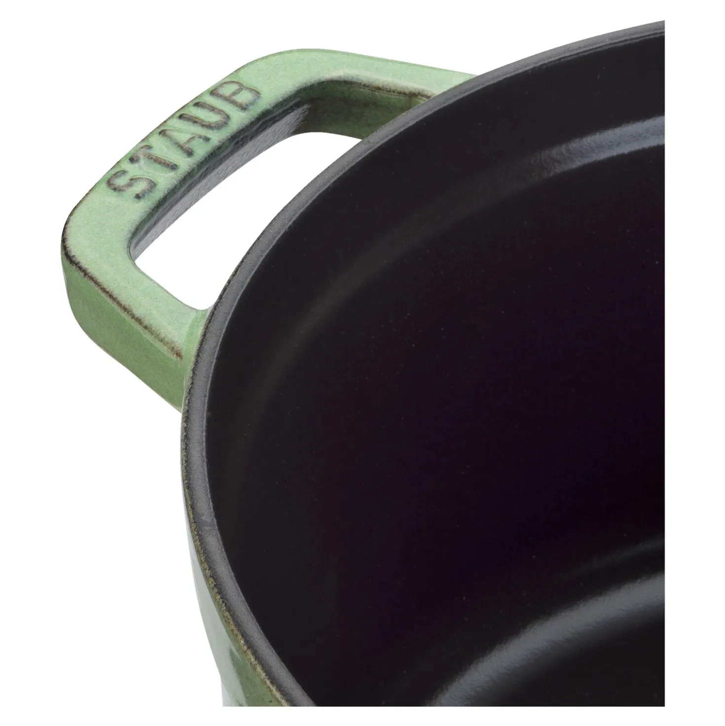 Cocotte 24 cm, rund, Salbeigrün, Gusseisen