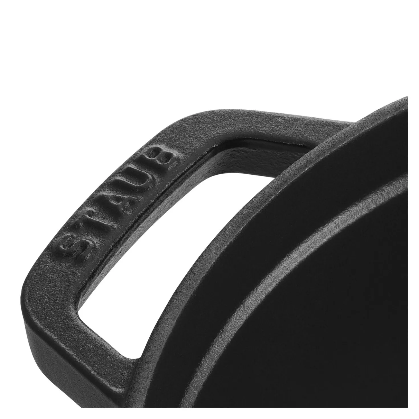 Cocotte 16 cm, rund, Schwarz, Gusseisen