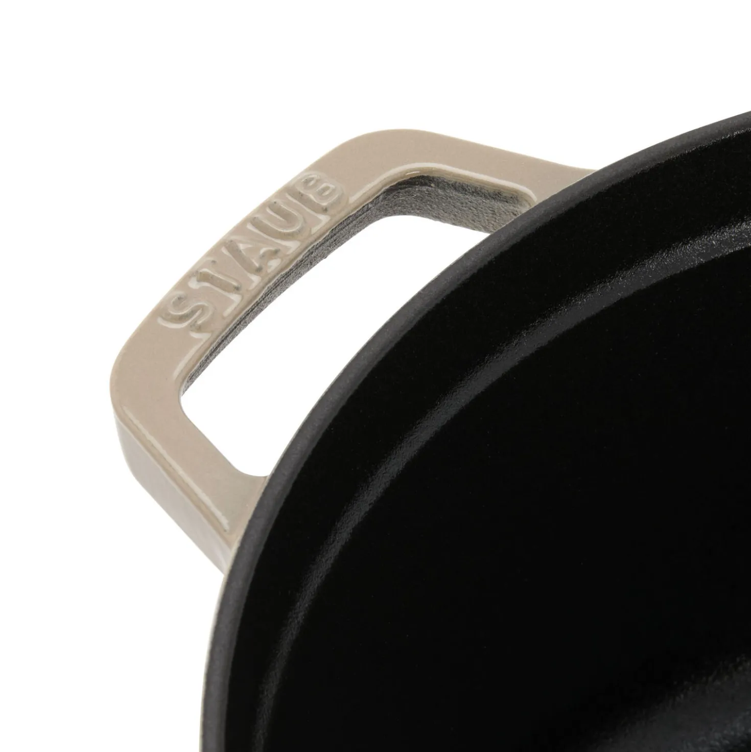 Cocotte 22 cm, rund, Sesam, Gusseisen