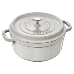 Cocotte 26 cm, rund, Weisser Trüffel, Gusseisen