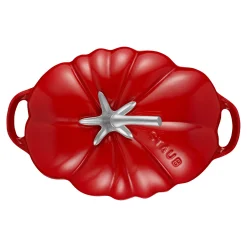 Cocotte 25 cm, Tomate, Kirsch-Rot, Gusseisen