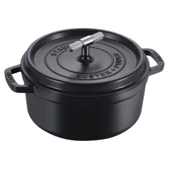 Cocotte Buster+Punch 24 cm, rund, Schwarz, Gusseisen