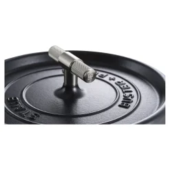 Cocotte Buster+Punch 24 cm, rund, Schwarz, Gusseisen