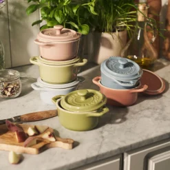 Cocotte Set Macaron 6-tlg, rund, Keramik