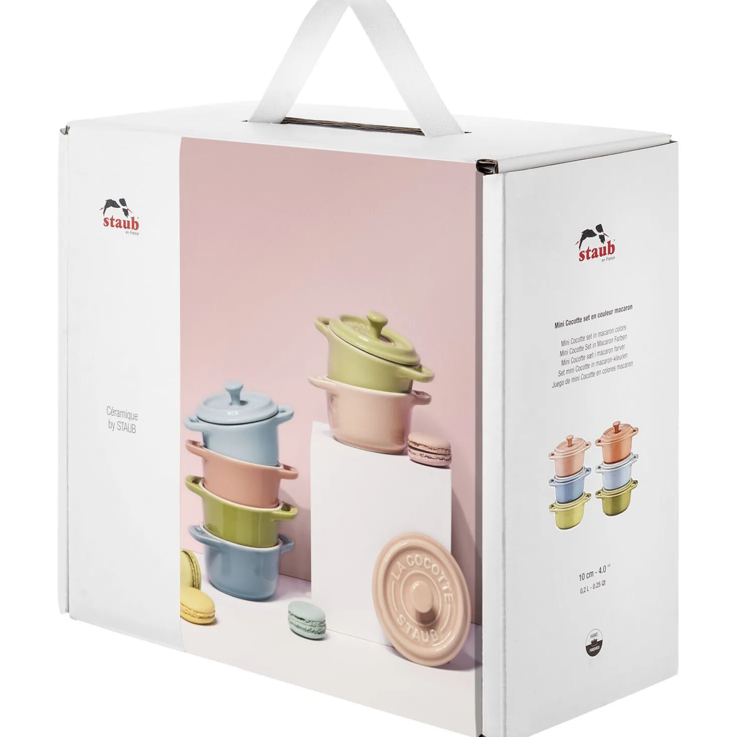Cocotte Set Macaron 6-tlg, rund, Keramik