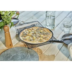 Cr&ecirc;pes-Pfanne 30 cm, rund, Glänzend-Schwarz, Gusseisen