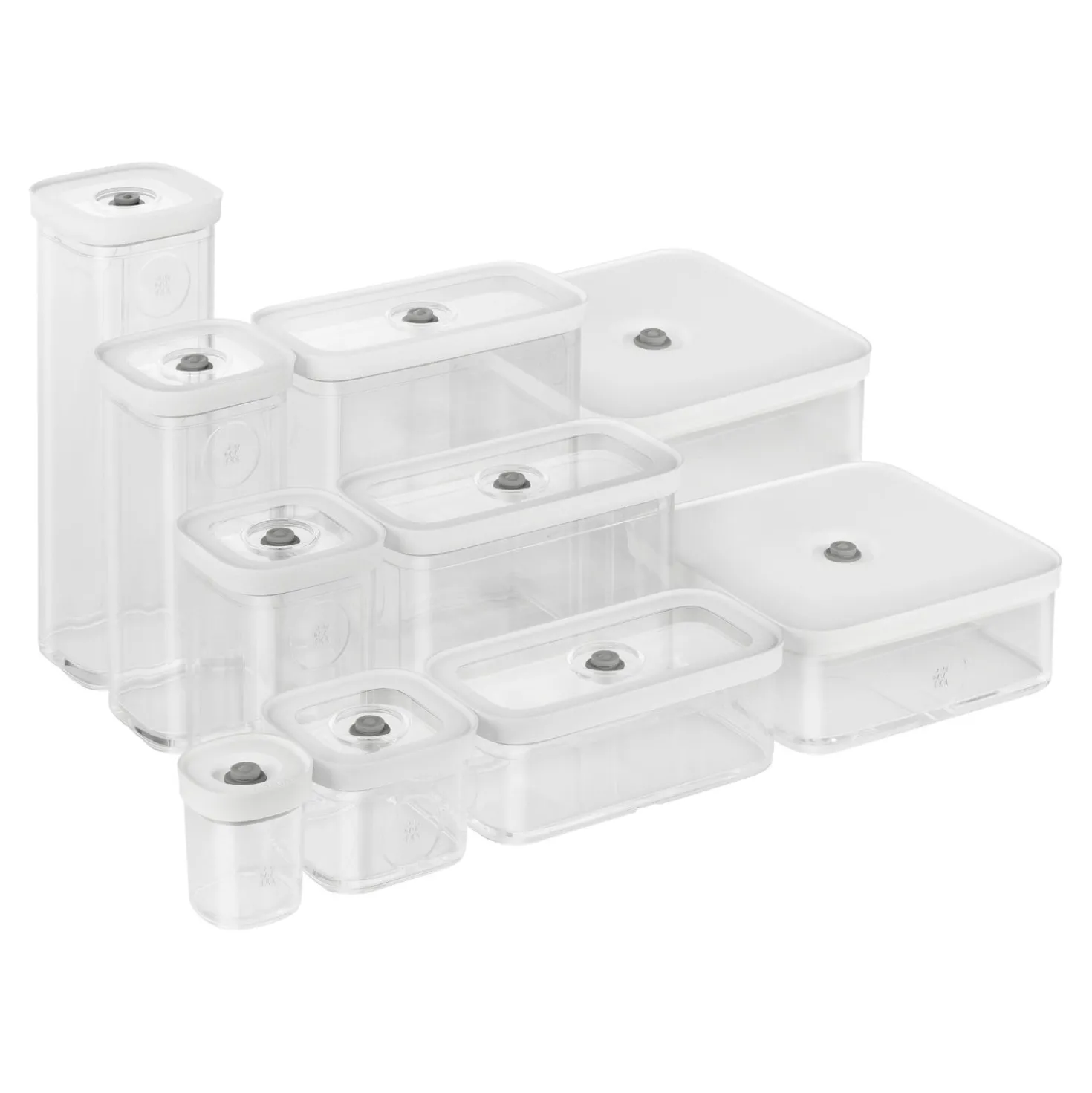CUBE Box 2L / 21 cm, Transparent-Weiß