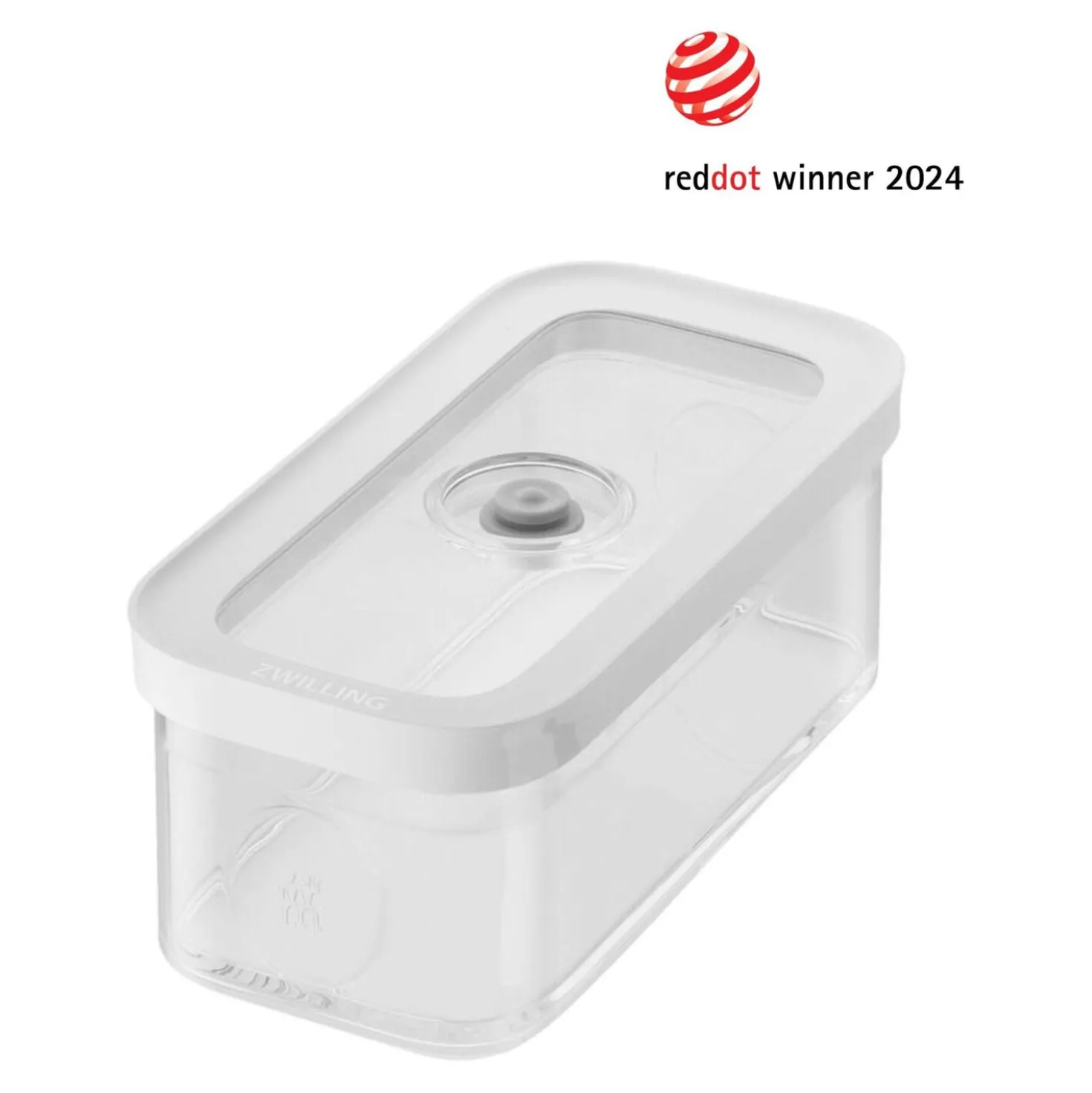 CUBE Box M / 21 cm, Transparent-Weiß