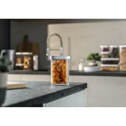 CUBE Box 2S / 11 cm, Transparent-Weiß