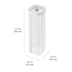 CUBE Box 4S / 11 cm, Transparent-Weiß
