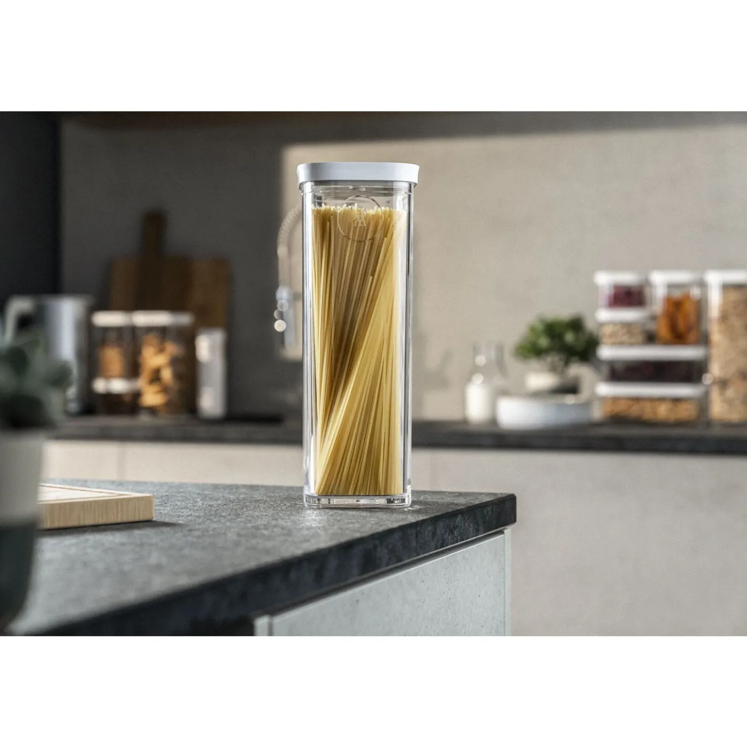 CUBE Box 4S / 11 cm, Transparent-Weiß