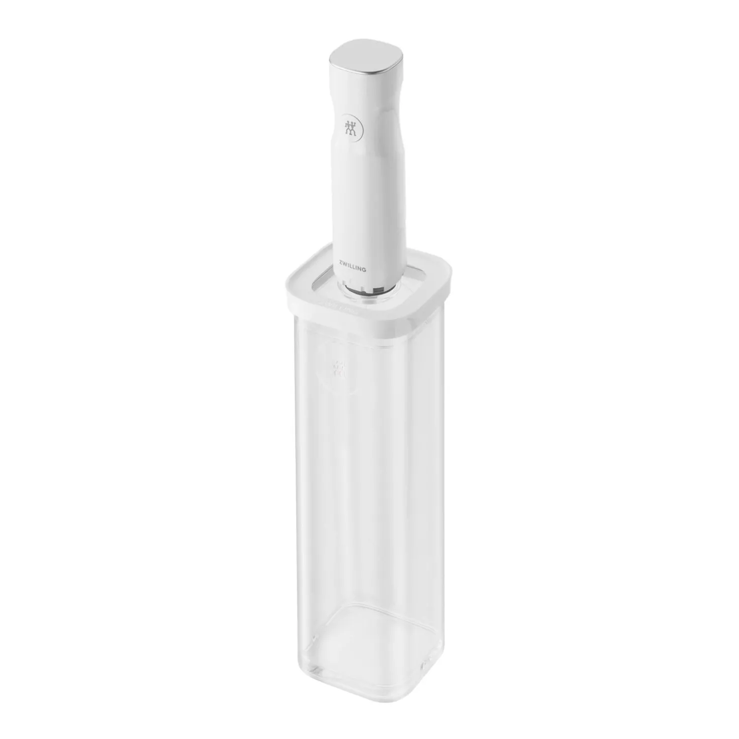 CUBE Box 4S / 11 cm, Transparent-Weiß