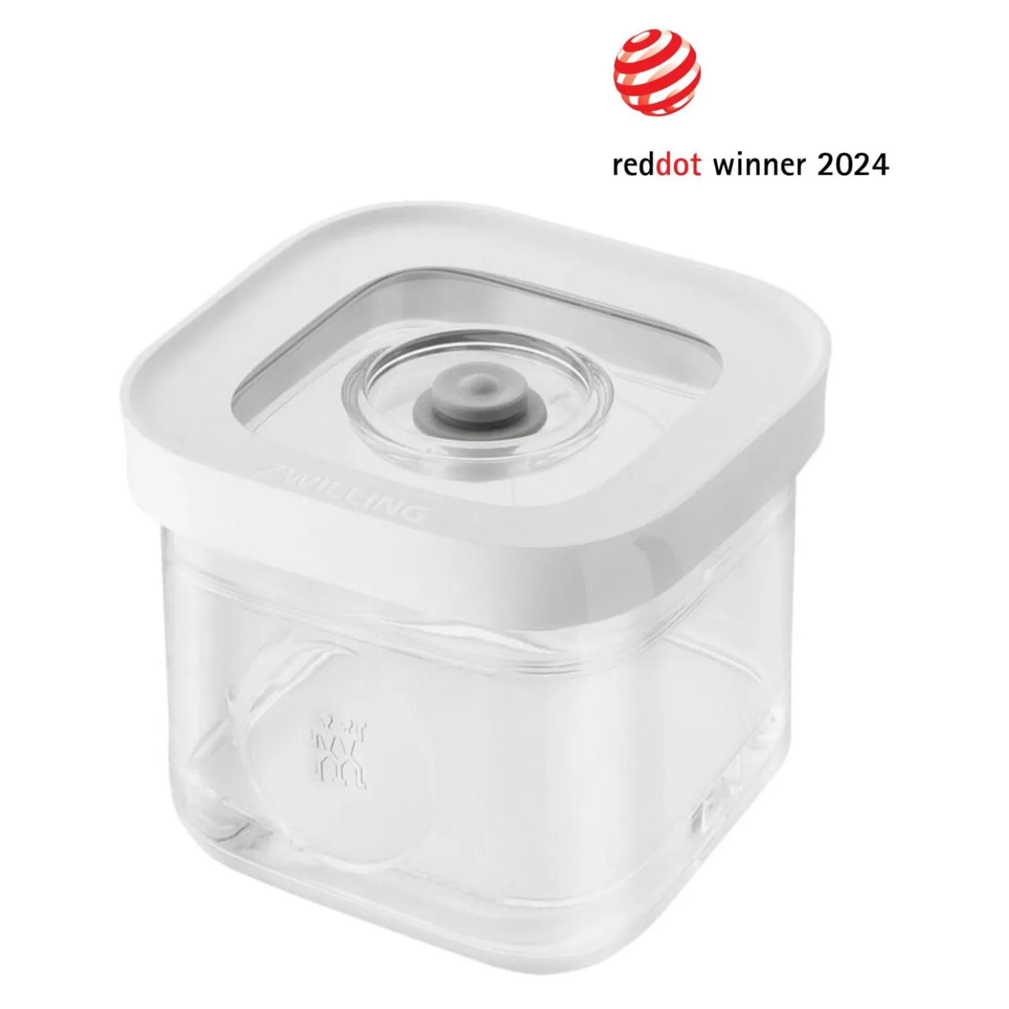 CUBE Box S / 11 cm, Transparent-Weiß