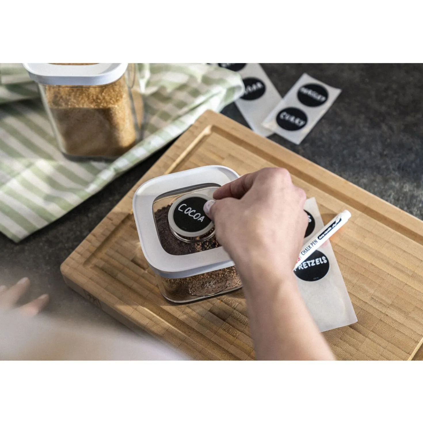 CUBE Set Etiketten und Kreidestift, 11-tlg