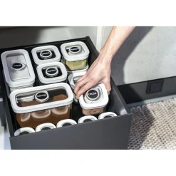 CUBE Set, M / 5-tlg, Transparent-Weiß