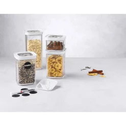 CUBE Set, S / 6-tlg, Transparent-Weiß