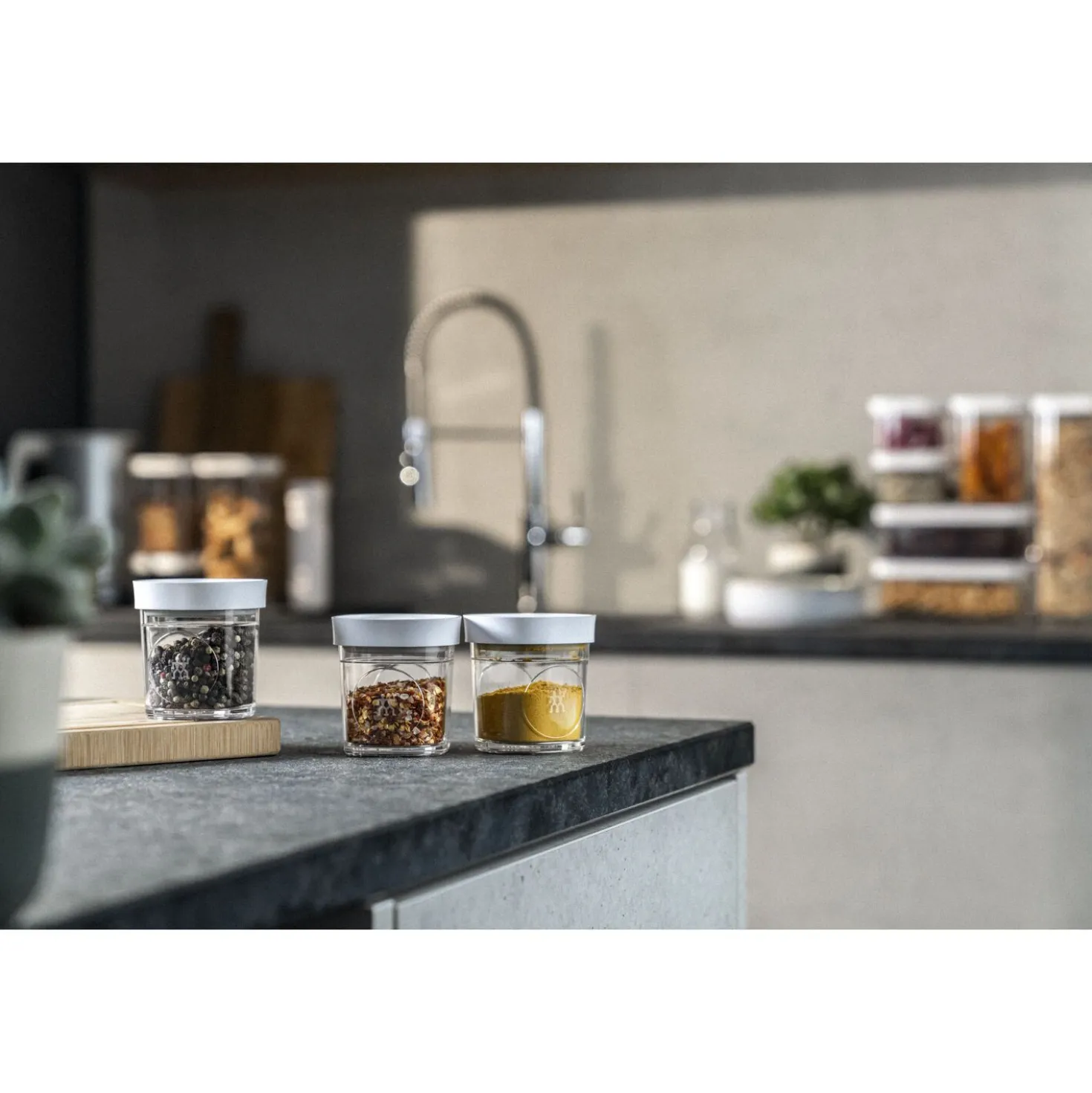 CUBE Set, XS / 3-tlg, Transparent-Weiß
