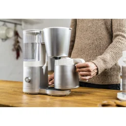 Filterkaffeemaschine, 1,25 l, Silber-Weiß