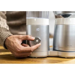 Filterkaffeemaschine, 1,25 l, Silber-Weiß