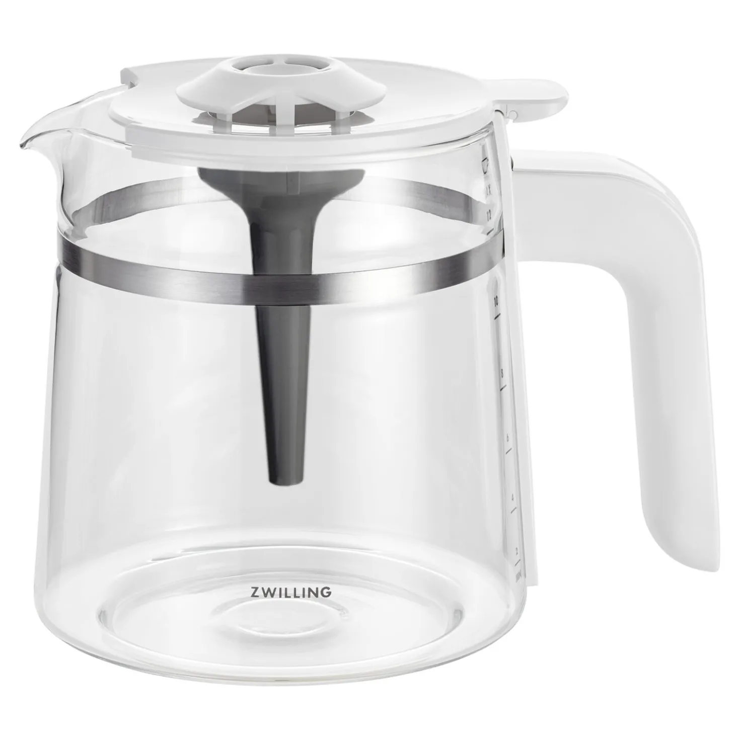 Filterkaffeemaschine, 1,5 l, Silber-Weiß