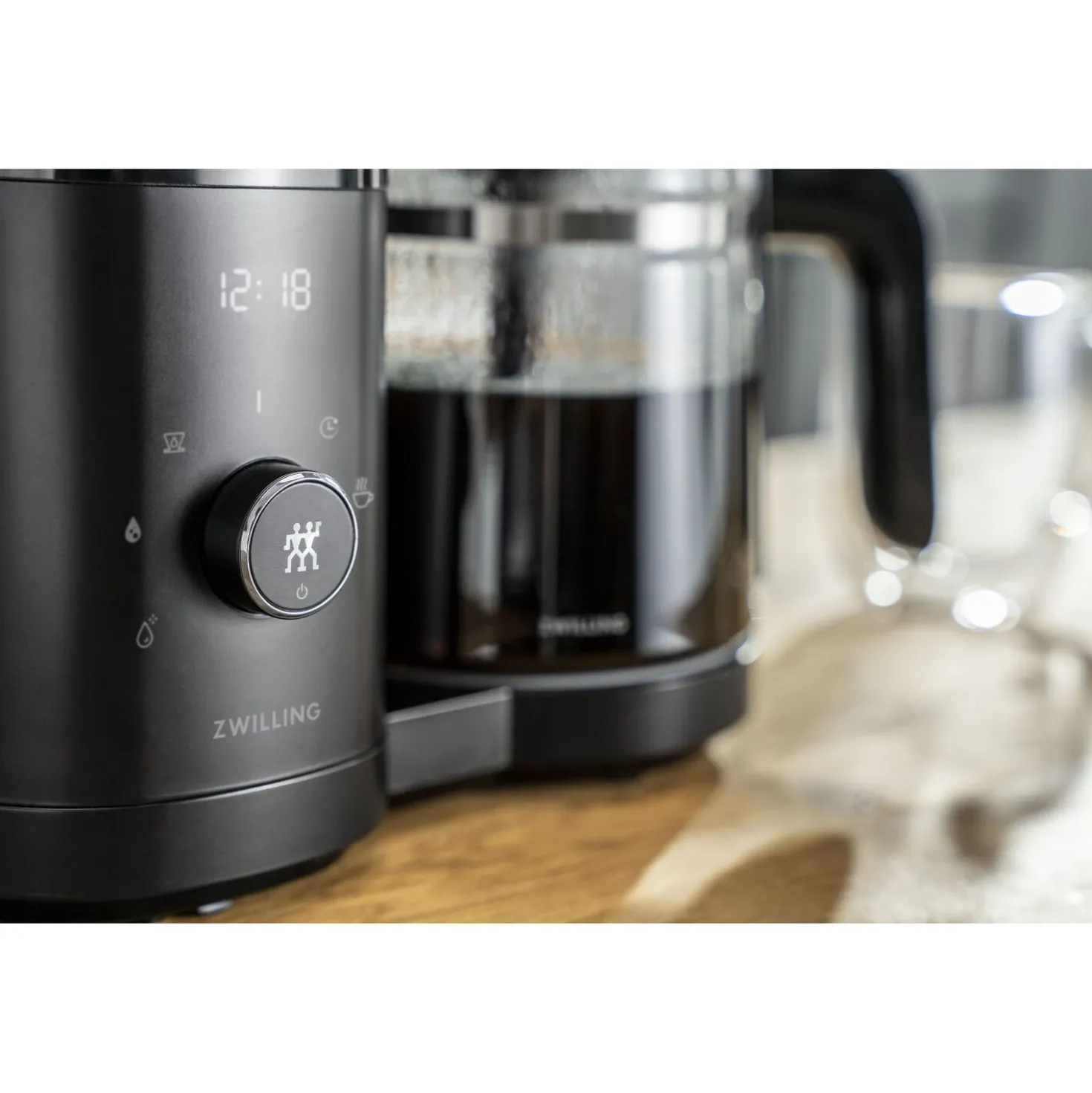 Filterkaffeemaschine, 1,5 l, Schwarz