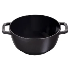 Fondue Set 20 cm, rund, Schwarz, Gusseisen