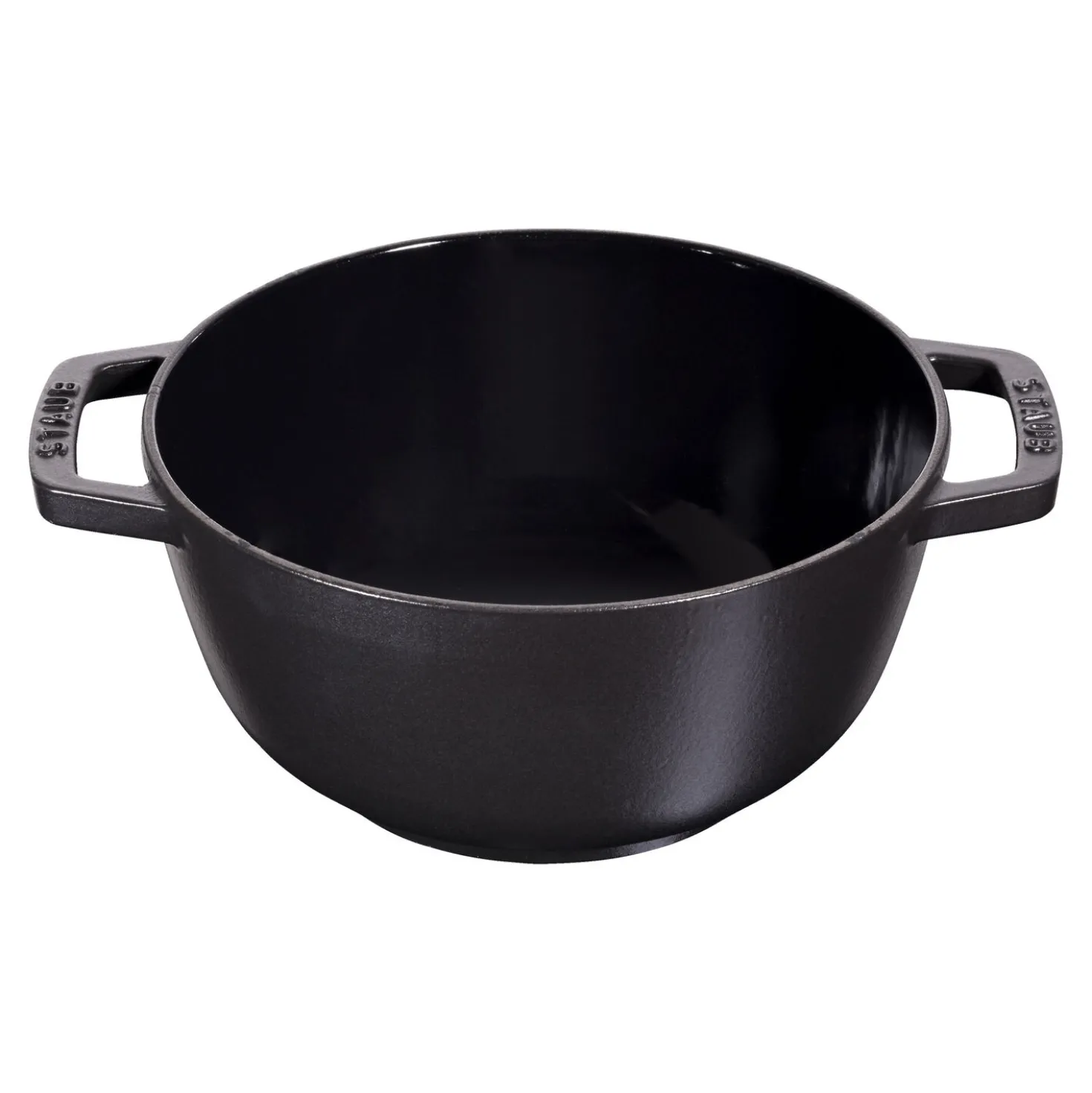 Fondue Set 20 cm, rund, Schwarz, Gusseisen