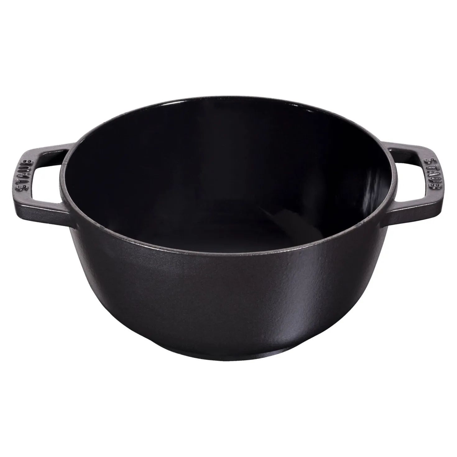 Fondue Set 18 cm, rund, Schwarz, Gusseisen