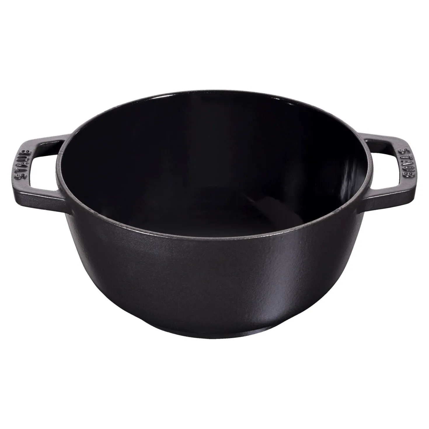 Fondue Set 16 cm, rund, Schwarz, Gusseisen