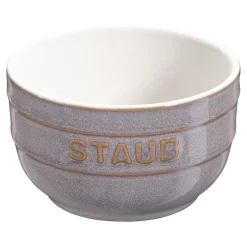 Förmchenset 9 cm / 2-tlg, rund, Antik-Grau, Keramik