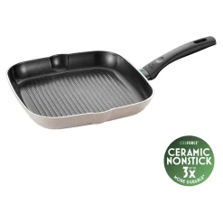 Grillpfanne, 28 cm, Aluminium, Keramische Antihaftbeschichtung