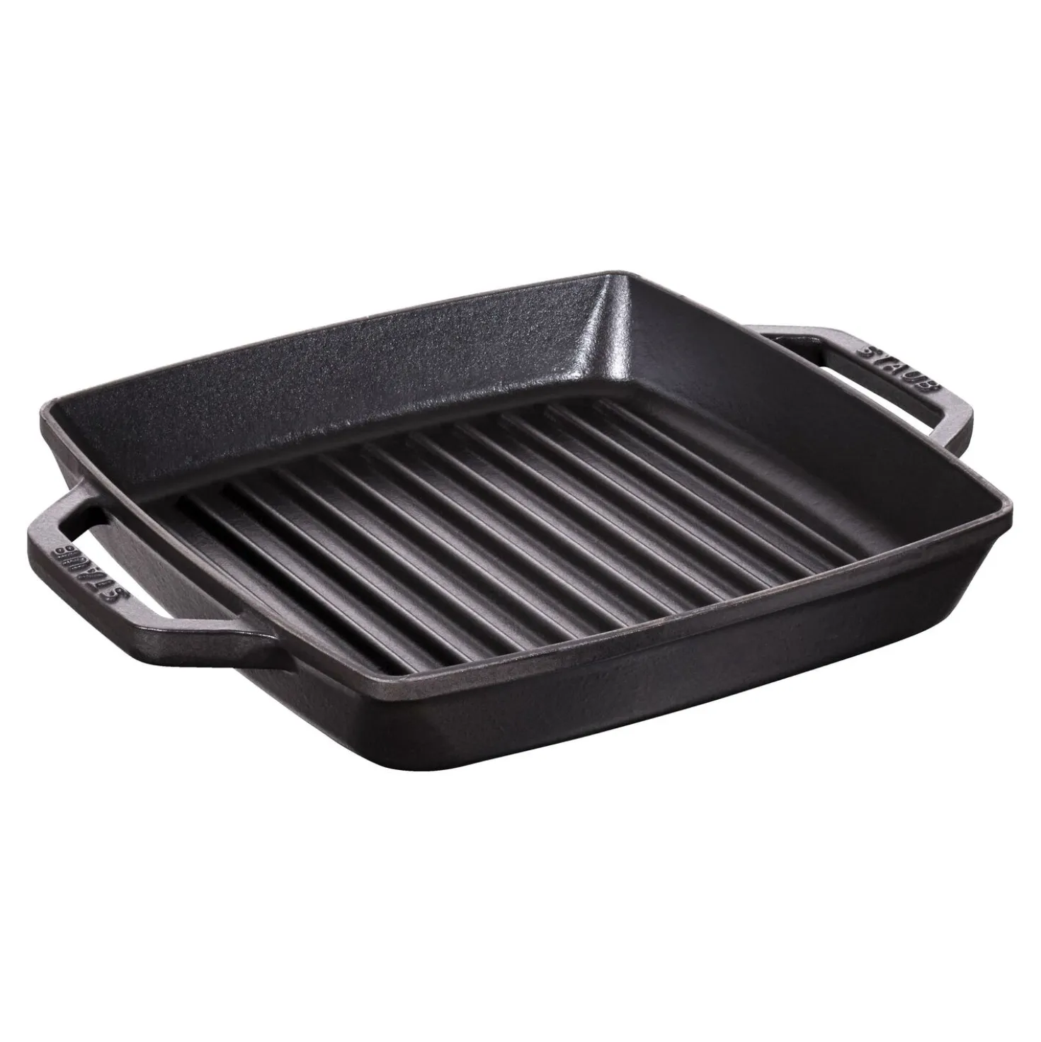 Grillpfanne 23 cm, quadratisch, Schwarz, Gusseisen