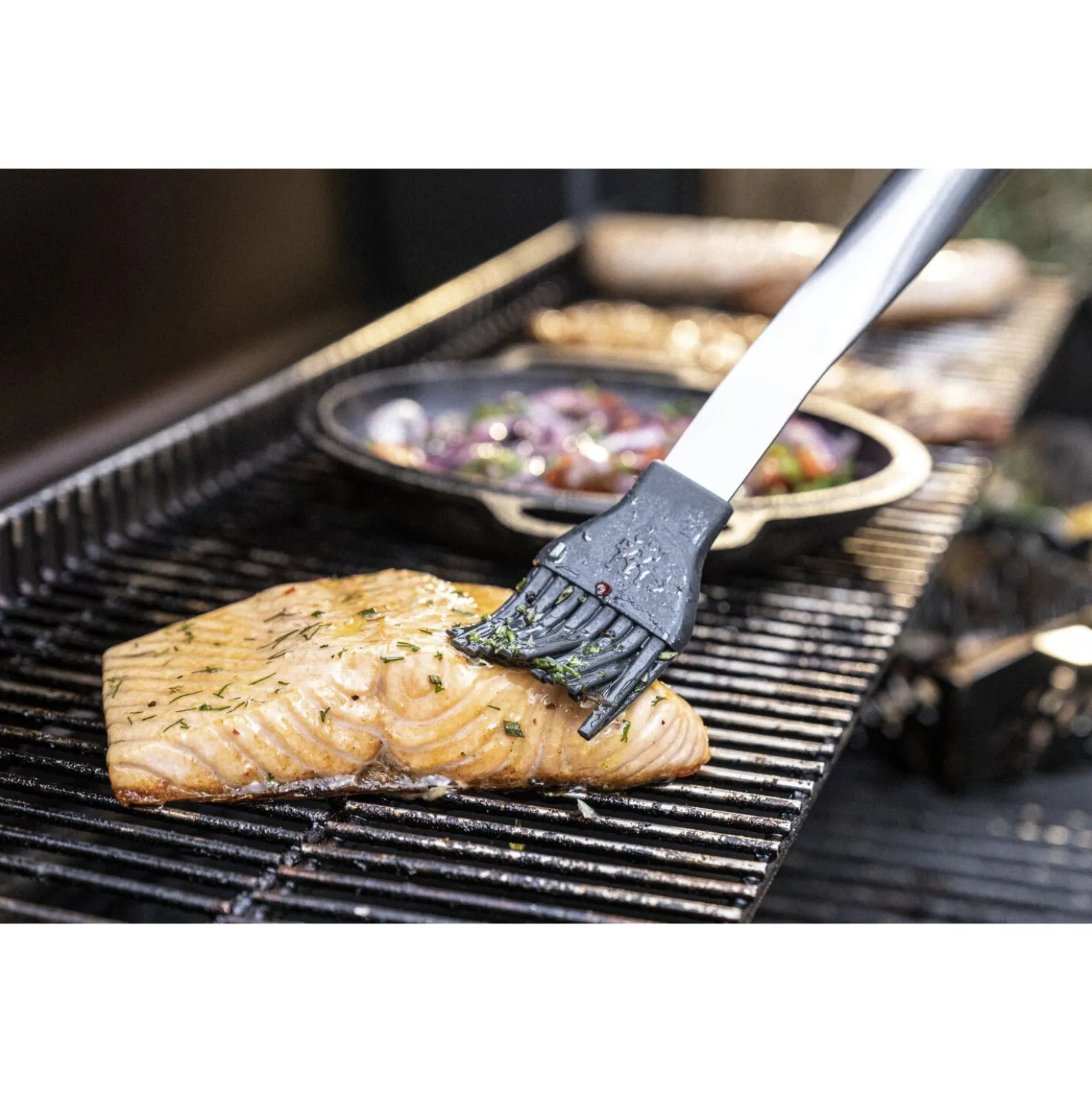Grillpinsel, 41 cm, Edelstahl