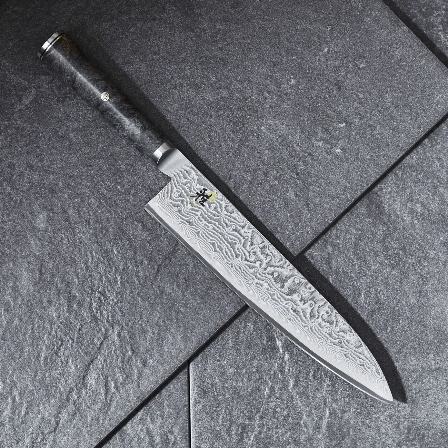 Gyutoh 24 cm, Schwarz-Ahorn