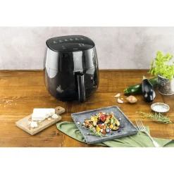 Heißluftfritteuse 4 l, Schwarz