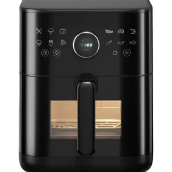 Heißluftfritteuse 6 l, Schwarz
