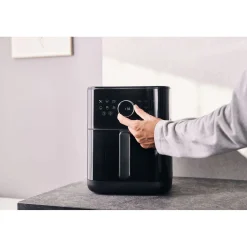 Heißluftfritteuse 6 l, Schwarz
