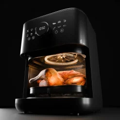 Heißluftfritteuse 6 l, Schwarz