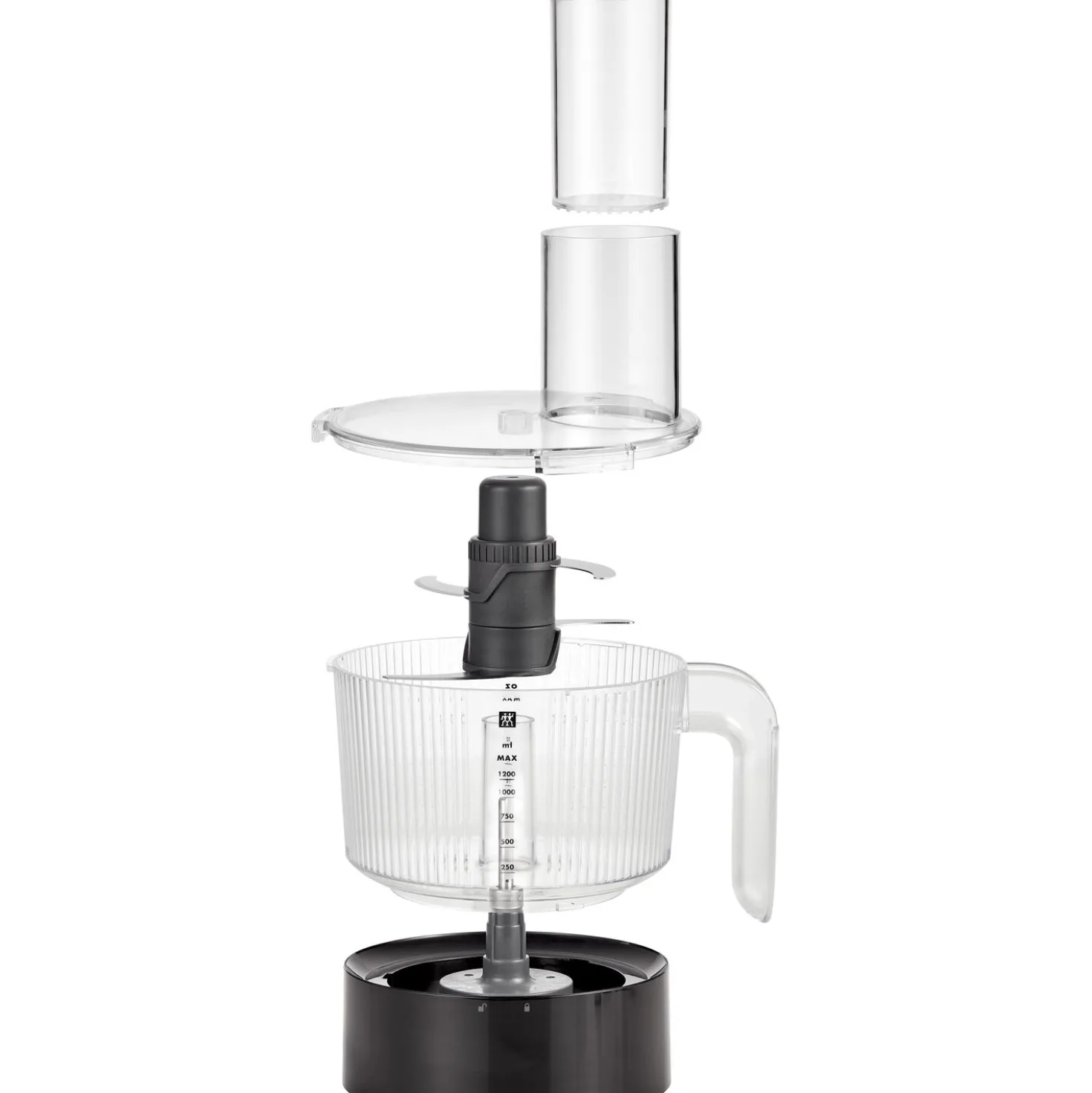 Hochleistungsstandmixer Pro & Food Processor Set, 2-tlg. / 1,8 l/1,2 l, Schwarz