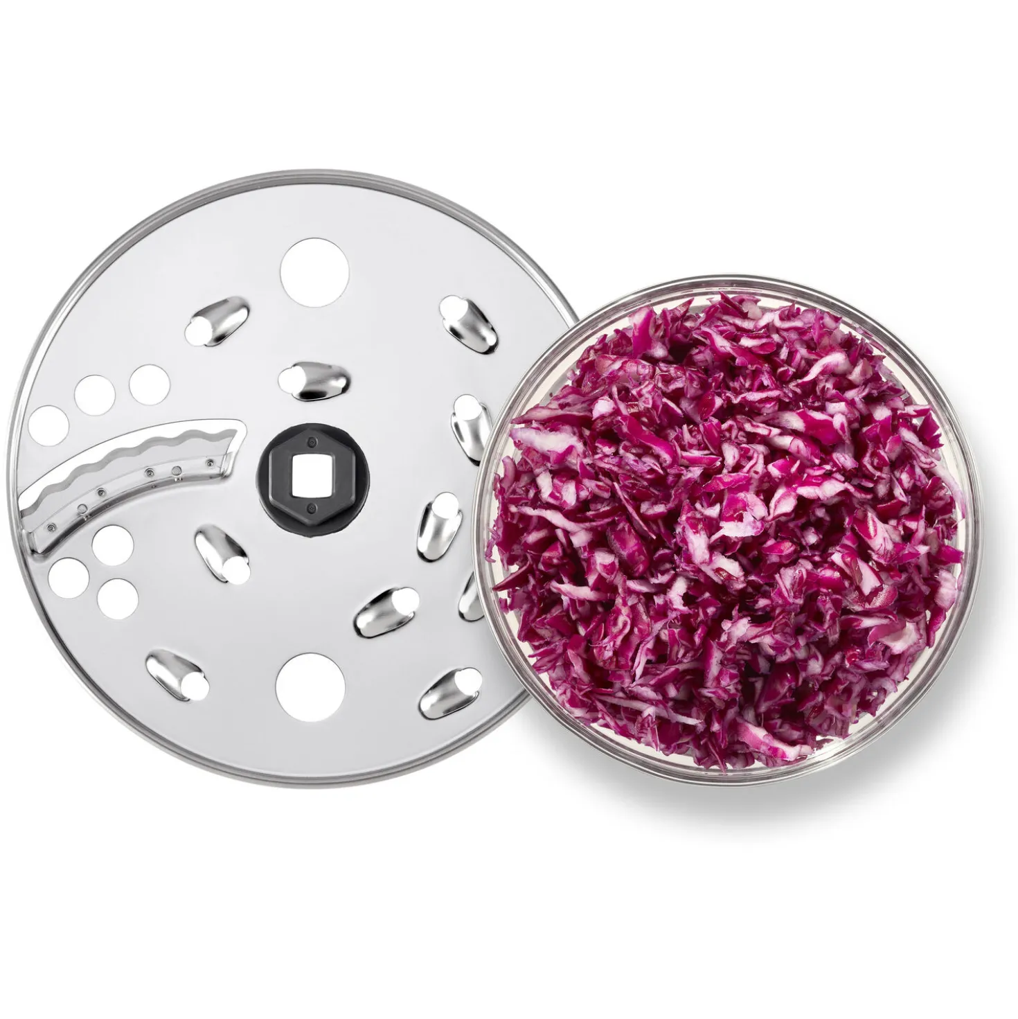 Hochleistungsstandmixer Pro mit Food Processor, Silber-Weiß