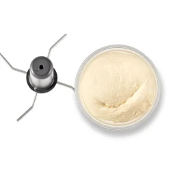 Hochleistungsstandmixer Pro mit Food Processor, Silber-Weiß