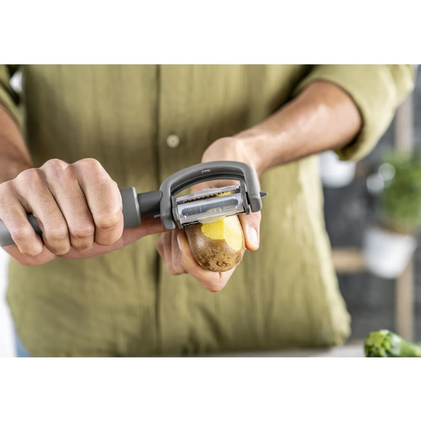 5-in-1 Sparschäler, Grau