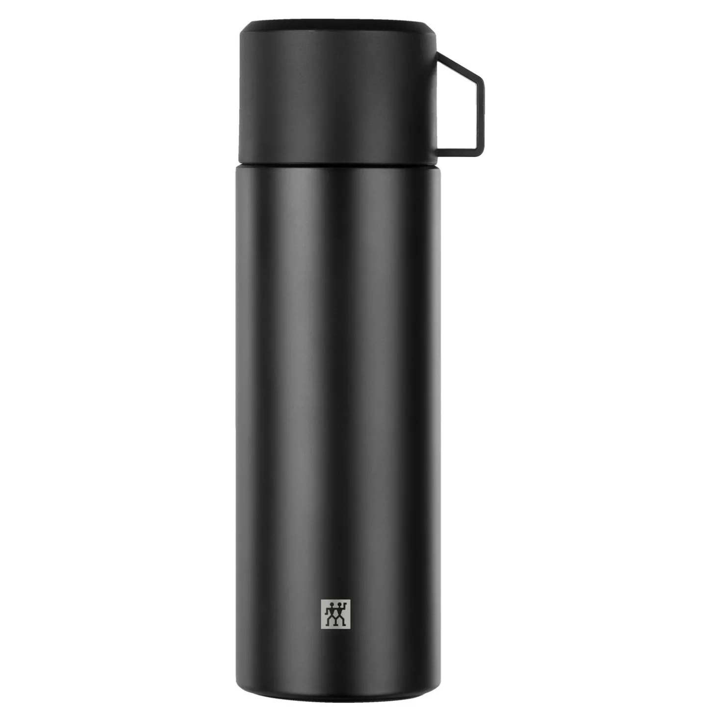 Isolierflasche, 1 l, Edelstahl, Schwarz
