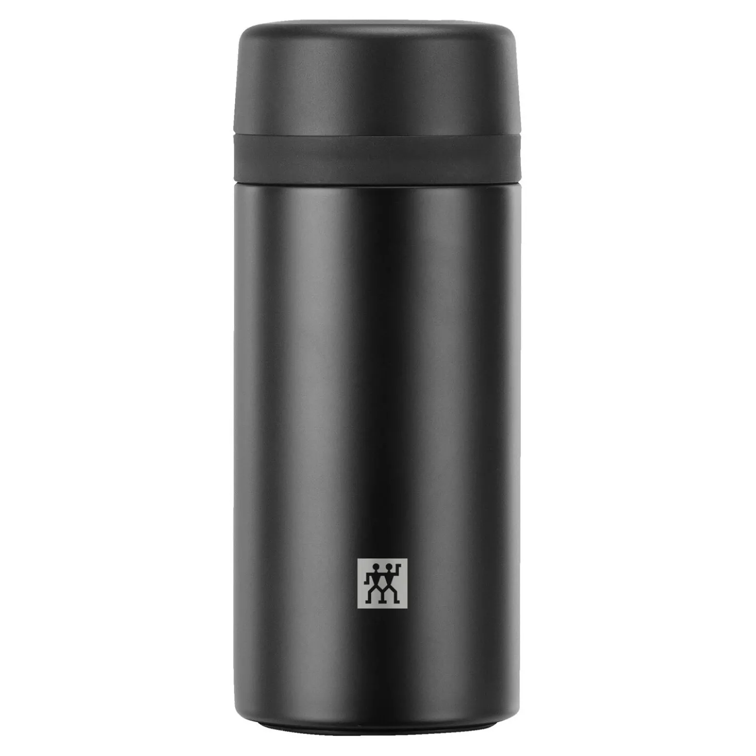 Isolierflasche für Tee & Infused Water, 420 ml, Edelstahl, Schwarz