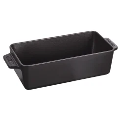 Kastenform 23 x 12 cm, rechteckig, Schwarz, Gusseisen
