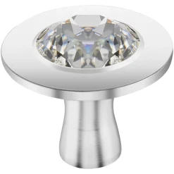 Knauf mit Kristall von Swarovski, Edelstahl
