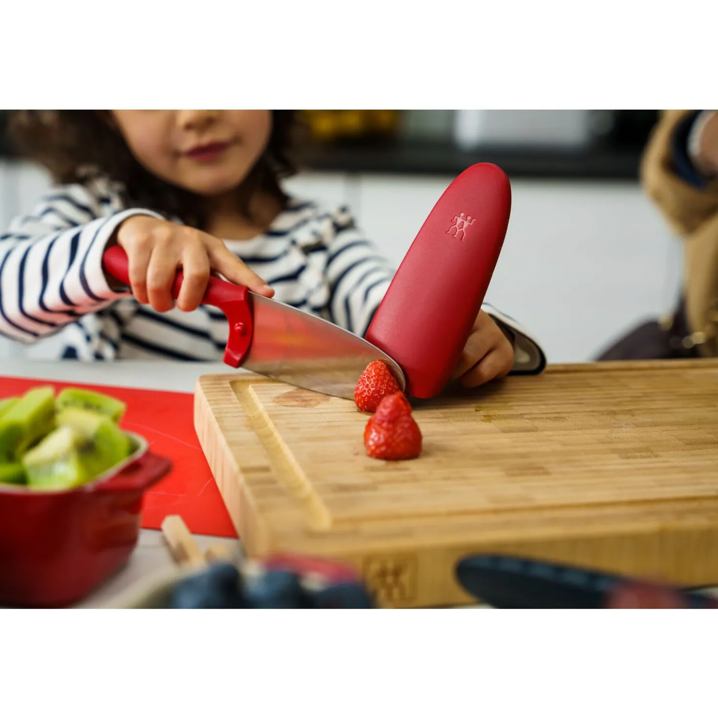 Kochmesser 10 cm, Rot