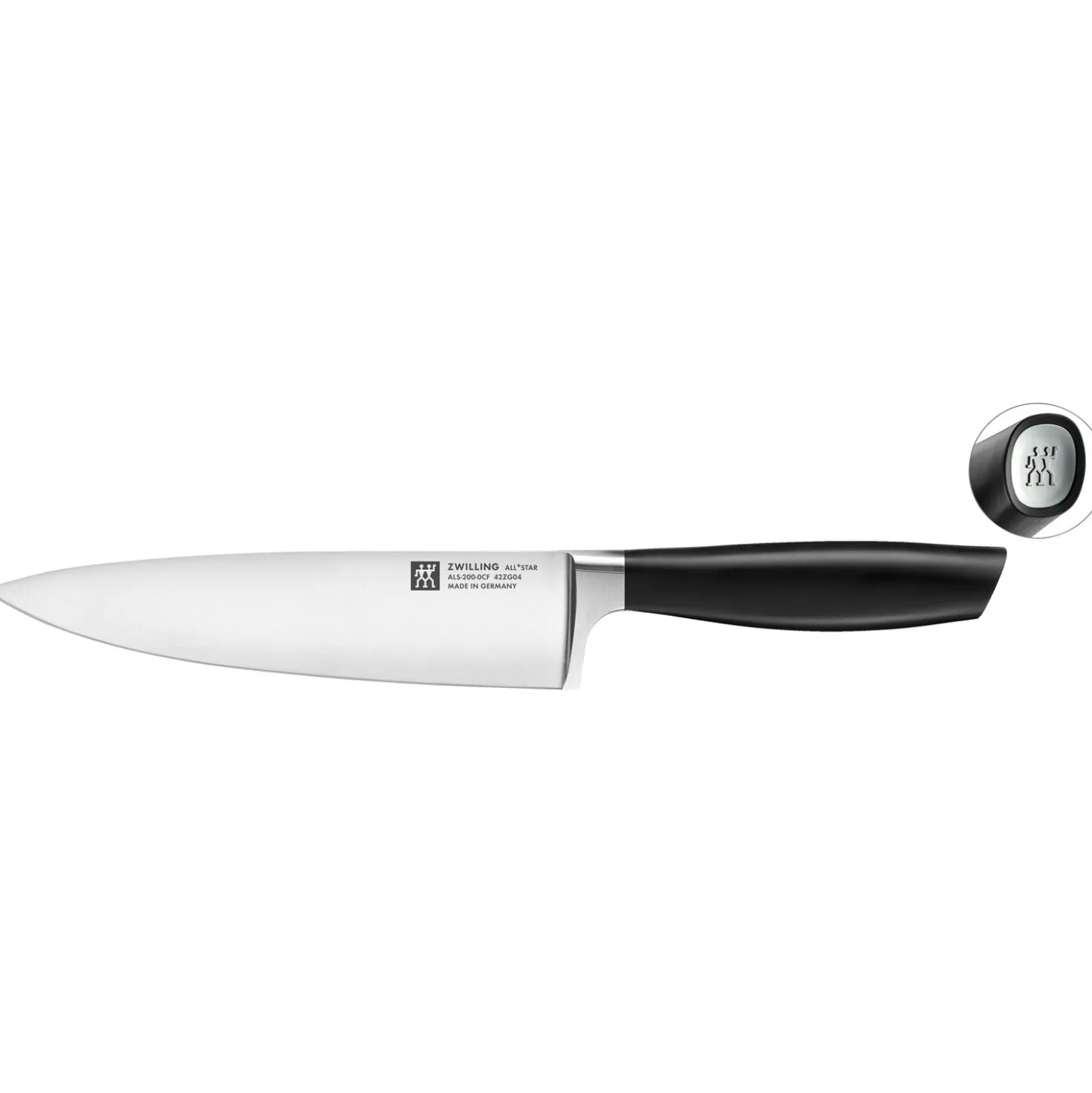 Kochmesser 20 cm, Silber